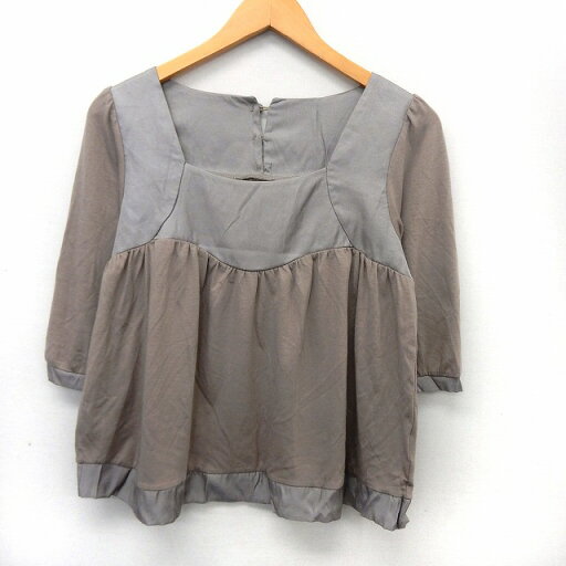 【中古】レイビームス Ray Beams カットソー Tシャツ 七分袖 スクエアネック シンプル グレー /ST35 レディース 【ベクトル 古着】 200518 ブランド古着ベクトルプレミアム店 【中古】レイビームス Ray Beams カットソー Tシャツ 七分袖 スクエアネック シンプル グレー /ST35 レディース 【ベクトル 古着】 200518 ブランド古着ベクトルプレミアム店