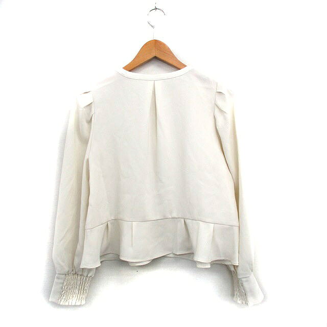 【中古】ロペピクニック ROPE Picnic シャツ ブラウス 長袖 シンプル 38 アイボリー 白 /KT30 レディース 【ベクトル 古着】 250430 vectorpremium-18444529 ブランド古着ベクトルプレミアム店 サンプル画像2