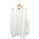 【中古】セオリー Theory リネン ショールカラー カーディガン オープン P ホワイト 白 /FT19 レディース 【ベクトル 古着】 250509