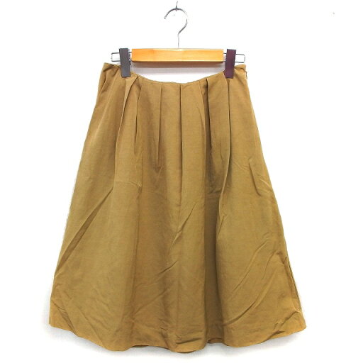 【中古】スピック&スパン Spick&Span タック スカート フレア ロング サイドジップ 無地 36 ベージュ /NT34 レディース 【ベクトル 古着】 250430 【中古】スピック&スパン Spick&Span タック スカート フレア ロング サイドジップ 無地 36 ベージュ /NT34 レディース 【ベクトル 古着】 250430