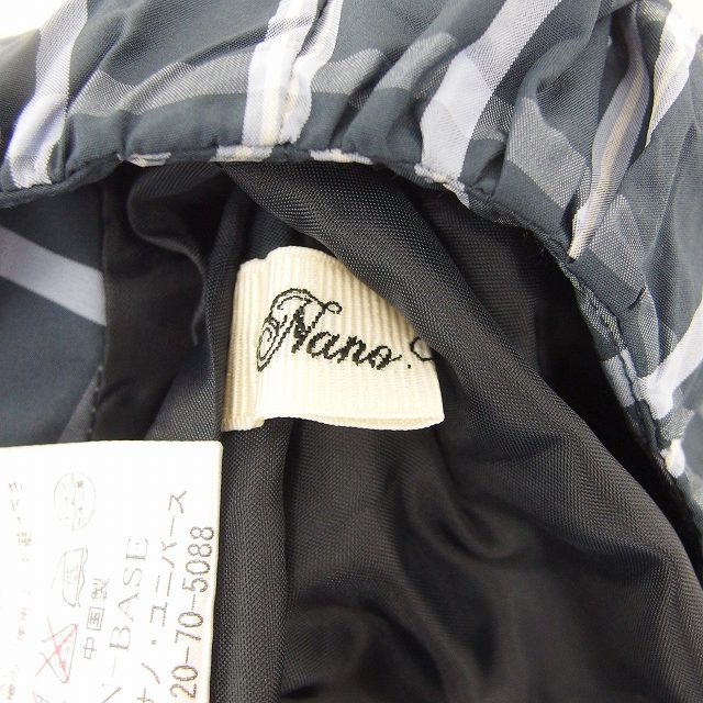 【中古】ナノユニバース nano universe スカート 台形 ひざ丈 チェック 薄手 バックジップ F 紺 ネイビー /TT5 レディース 【ベクトル 古着】 200723 ブランド古着ベクトルプレミアム店 vectorpremium-17109080 ブランド古着ベクトルプレミアム店 サンプル画像3