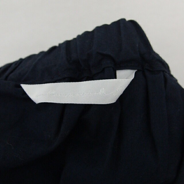 【中古】アーバンリサーチ ドアーズ URBAN RESEARCH DOORS スカート ギャザー フレア 膝下丈 無地 シンプル F 紺 ネイビー /TT25 レディース 【ベクトル 古着】 200820 ブランド古着ベクトルプレミアム店