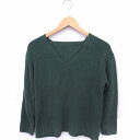 【中古】アングリッド UNGRID ニット セーター Vネック 長袖 シンプル F グリーン 緑 /FT48 レディース 【ベクトル 古着】 200827 ブランド古着ベクトルプレミアム店(4)