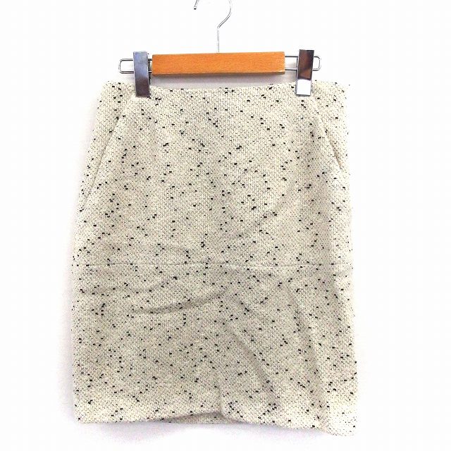 【中古】マルティニーク martinique スカート タイト 膝丈 サイドジップ ポケット 1 アイボリー /ST44 レディース 【ベクトル 古着】 200828 ブランド古着ベクトルプレミアム店