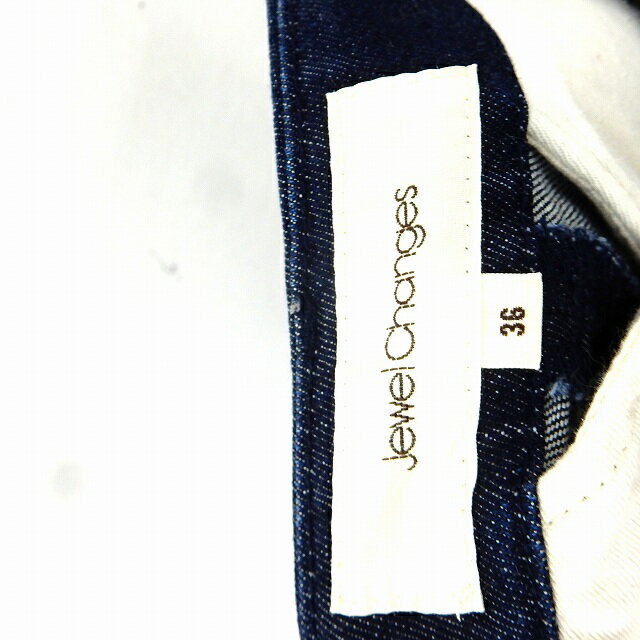 【中古】ジュエルチェンジズ Jewel Changes アローズ パンツ デニム スキニー ロング ジップフライ シンプル 36 インディゴ /ST31 レディース 【ベクトル 古着】 200807 ブランド古着ベクトルプレミアム店 3