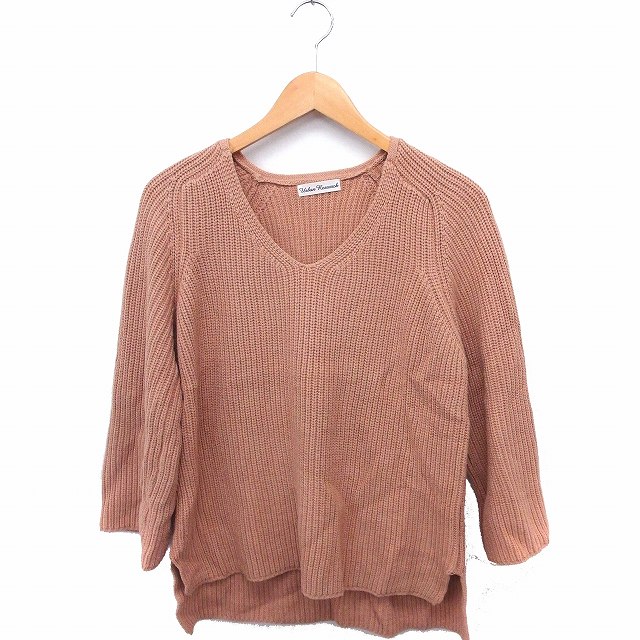 Rakuten - 【中古】アーバンリサーチ URBAN RESEARCH ニット セーター Vネック 長袖 無地 コットン 綿 F ピンク /FT36 レディース 【ベクトル 古着】 200903 ブランド古着ベクトルプレミアム店