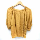【中古】カスタネ Kastane カットソー Tシャツ 七分袖 ボートネック ギャザー イエロー /ST21 レディース 【ベクトル 古着】 200731 ブランド古着ベクトルプレミアム店(4)