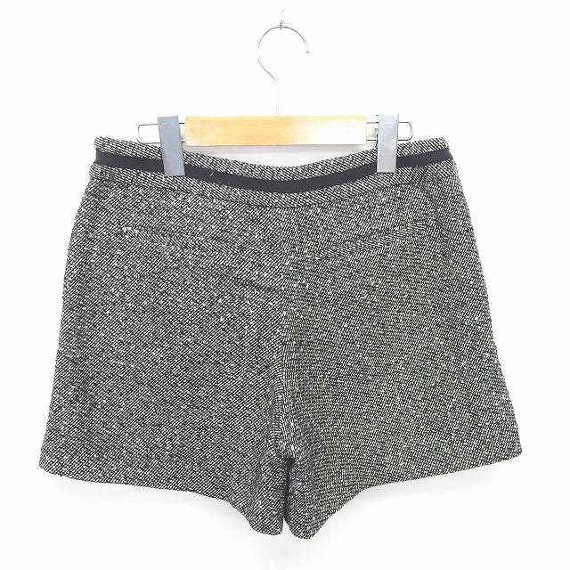 【中古】ビス ViS パンツ キュロット ショート 厚手 サイドジップ ウール混 M 薄茶...