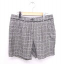 【中古】マッキントッシュフィロソフィー MACKINTOSH PHILOSOPHY パンツ ショート 千鳥格子 ウール ジップフライ 38 グレー ブラック 灰 黒 /TT26 レディース 【ベクトル 古着】 201009 ブランド古着ベクトルプレミアム店(4)
