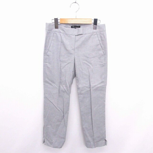 Rakuten - 【中古】ノーブランド パンツ テーパード センタープレス ジップフライ 綿 コットン 薄手 61-89 グレー 灰 /TT9 レディース 【ベクトル 古着】 201023 ブランド古着ベクトルプレミアム店