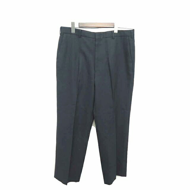 【中古】パンツ スラックス ストレート 厚手 ジップフライ 88 ネイビー 紺 /TT22 N メンズ 【ベクトル 古着】 211118
