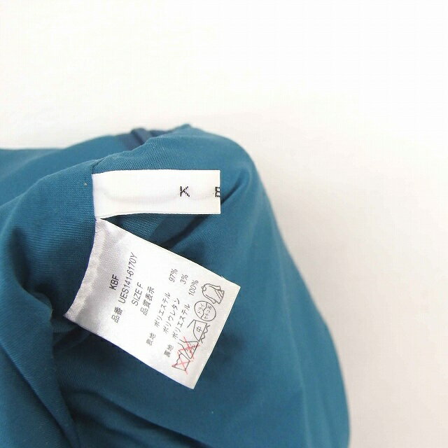 【中古】ケイビーエフ KBF アーバンリサーチ パンツ キュロット ショート サイドジップ 無地 シンプル F 緑 グリーン /TT38 レディース 【ベクトル 古着】 201209 ブランド古着ベクトルプレミアム店