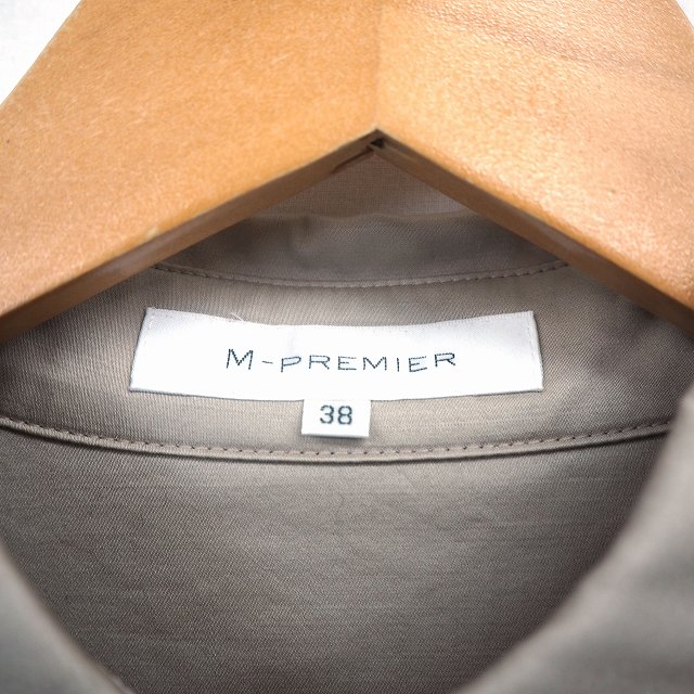 【中古】エムプルミエ M-Premier ワンピース シャツ 膝丈 五分袖 ステンカラー シンプル 38 ベージュ /ST32 レディース 【ベクトル 古着】 201120 ブランド古着ベクトルプレミアム店 vectorpremium-17111930 ブランド古着ベクトルプレミアム店 サンプル画像3