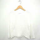 ロペピクニック ROPE Picnic ニット セーター 丸首 シンプル 長袖 38 白 ホワイト /TT19 レディース  201207 ブランド古着ベクトルプレミアム店