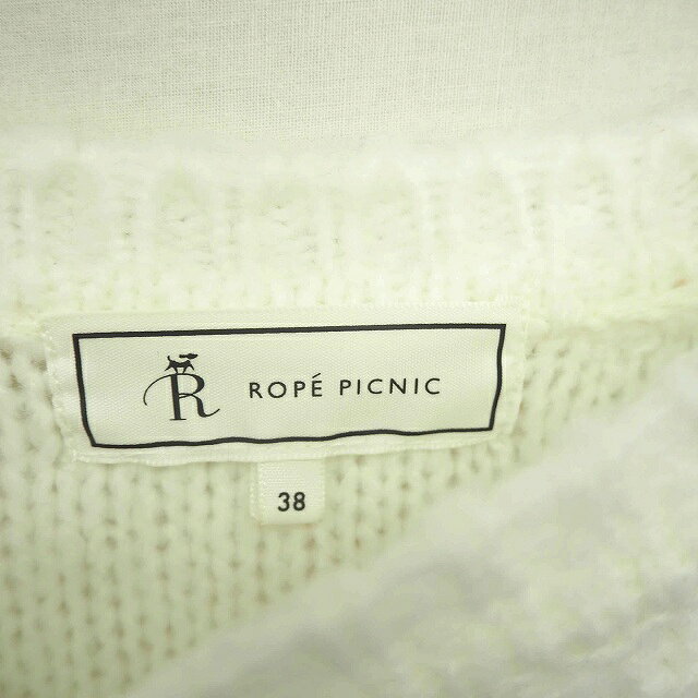 【中古】ロペピクニック ROPE Picnic ニット セーター 丸首 シンプル 長袖 38 白 ホワイト /TT19 レディース 【ベクトル 古着】 201207 ブランド古着ベクトルプレミアム店 vectorpremium-17110696 ブランド古着ベクトルプレミアム店 サンプル画像3