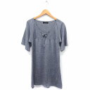【中古】ビバユー VIVA YOU チュニック ニット 透かし編み 五分袖 ウール混 2 グレー 灰 /FT23 レディース 【ベクトル 古着】 201218 ...
