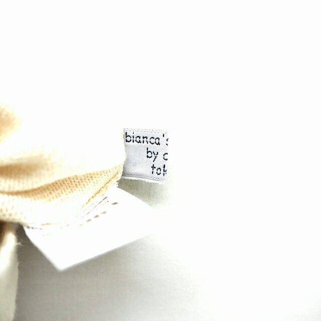 【中古】ビアンカズクローゼット Bianca's closet カーディガン ニット リブ Vネック 半袖 コットン 綿 カシミヤ混 アイボリー /MT13 レディース 【ベクトル 古着】 210113 ブランド古着ベクトルプレミアム店