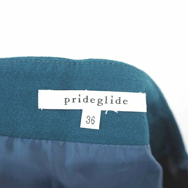 ブランド古着ベクトルプレミアム店の【中古】プライドグライド prideglide スカート フレア ひざ丈 サイドジップ 無地 シンプル ウール 36 緑 グリーン /TT18 レディース 【ベクトル 古着】 201223 ブランド古着ベクトルプレミアム店｜アングル3