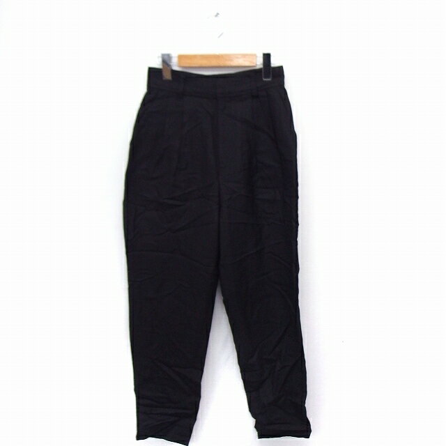 【中古】ナノユニバース nano universe パンツ テーパード 無地 シンプル ウール混 36 ブラック 黒 /FT10 レディース 【ベクトル 古着】 210219 ブランド古着ベクトルプレミアム店(4)