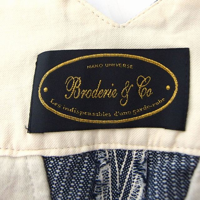 【中古】ブロードゥリー&コー Broderie&Co ナノユニバース パンツ ショート ストライプ コットン 綿 36 グレー 灰 /FT6 レディース 【ベクトル 古着】 210510 vectorpremium-17117026 ブランド古着ベクトルプレミアム店 サンプル画像3