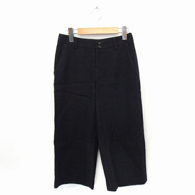 【中古】デプレ DES PRES トゥモローランド パンツ クロップド チェック ウール 00 グレー 灰 /FT8 レディース 【ベクトル 古着】 210510