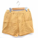 【中古】シップス SHIPS パンツ ショート 無地 シンプル リネン混 S イエロー 黄 /FT7 レディース 【ベクトル 古着】 210519(4)
