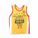 【中古】Attu 子供服 タンクトップ カットソー Uネック プリント 英字 140 マスタード からし ホワイト 白 /HT11 キッズ 【ベクトル 古着】 ...
