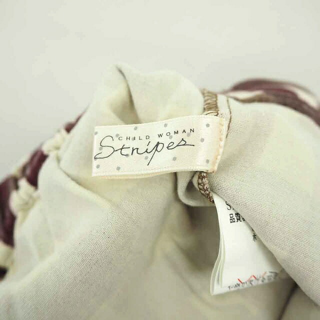 ブランド古着ベクトルプレミアム店の【中古】ドット&ストライプス チャイルドウーマン Dot&Stripes CHILD WOMAN パンツ キュロット ショート チェック 綿 コットン F 茶 赤紫 ブラウン ワインレッド /TT3 レディース 【ベクトル 古着】 210524｜アングル3