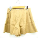 【中古】バナーバレット Banner Barrett キュロット パンツ ボトムス フレア 無地 シンプル ミニ ショート 36 ベージュ 薄茶 /MT37 レ...