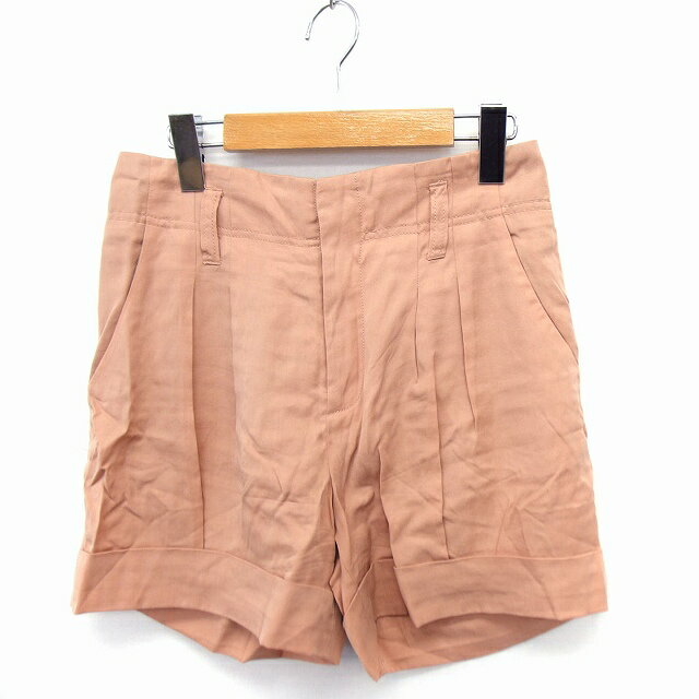 【中古】ケイビーエフ KBF アーバンリサーチ パンツ ショート ロールアップ 無地 シンプル F ピンクベージュ /FT20 レディース 【ベクトル 古着】 210528(4)