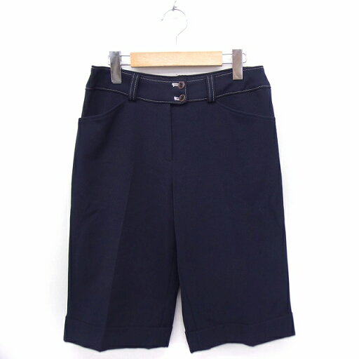 【中古】タルボット TALBOTS パンツ ハーフ 6分丈 センタープレス 無地 シンプル 2P ネイビー 紺 /FT14 レディース 【ベクトル 古着】 210605 【中古】タルボット TALBOTS パンツ ハーフ 6分丈 センタープレス 無地 シンプル 2P ネイビー 紺 /FT14 レディース 【ベクトル 古着】 210605