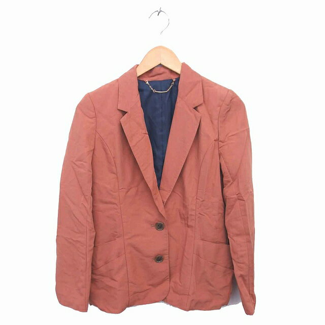 【中古】フリーズマート Free's Mart テーラード ジャケット アウター 総裏地 薄手 無地 シンプル M 茶 ブラウン /TT25 レディース 【ベクトル 古着】 230310