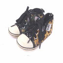 【中古】コンバース CONVERSE X-GIRL コラボ ベビー靴 ALLSTAR スニーカー シューズ 迷彩 カモフラ レオパード 12.5 ベージュ グリ...