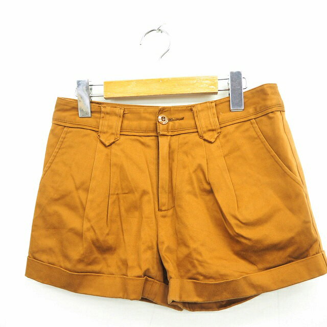 【中古】アパートバイローリーズ apart by lowrys パンツ ショーパン ショート 無地 ミニ コットン 綿 M ブラウン 茶 /MT28 レディース 【ベクトル 古着】 210628(4)