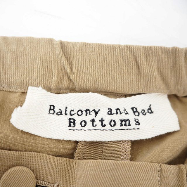 【中古】バルコニーアンドベッド Balcony and Bed パンツ ショート ショーパン 無地 シンプル ミニ ベージュ 薄茶 /MT10 レディース 【ベクトル 古着】 210702
