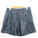 【中古】ロペ ROPE キュロット パンツ 総柄 シンプル ミニ ショート 5 インディゴ 紺 /MT55 レディース 【ベクトル 古着】 210707