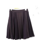 【中古】アナトリエ ANATELIER フレアスカート 配色 ひざ丈 シンプル ウール混 38 パープル 紫 /MT51 レディース 【ベクトル 古着】 210716(4)