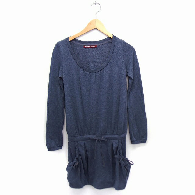 【中古】コントワーデコトニエ COMPTOIR DES COTONNIERS ワンピース チュニック ニット Uネック 長袖 ..