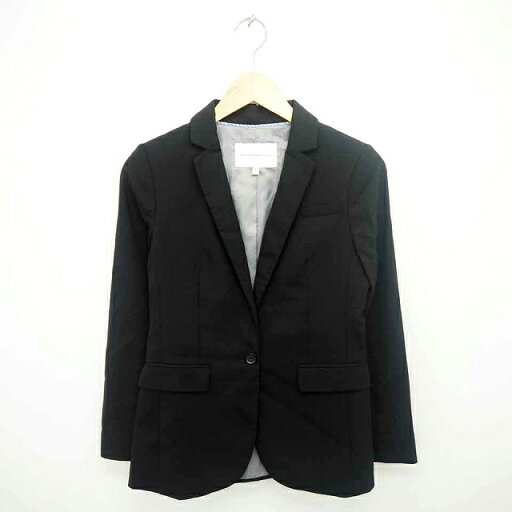 【中古】バナナリパブリック BANANA REPUBLIC ジャケット アウター テーラード 総裏地 無地 シンプル ウール 0 黒 ブラック /TT9 レディース 【ベクトル 古着】 211006 【中古】バナナリパブリック BANANA REPUBLIC ジャケット アウター テーラード 総裏地 無地 シンプル ウール 0 黒 ブラック /TT9 レディース 【ベクトル 古着】 211006