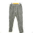 【中古】ジャーナルスタンダード JOURNAL STANDARD パンツ ギンガムチェック ロング ウール 36 アイボリー ブラック 黒 /MT49 レディー...