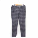 【中古】イシエラ Ici et la テーパード パンツ チェック 40 ライトグレー /FT15 レディース 【ベクトル 古着】 211014(4)