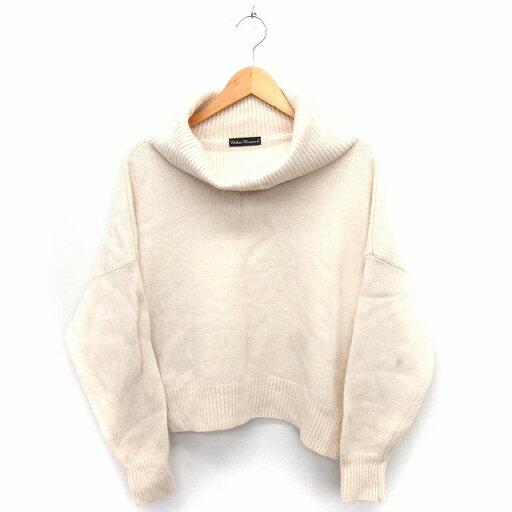【中古】アーバンリサーチ URBAN RESEARCH ニット セーター オフタートルネック 長袖 ゆったり 無地 ウール F アイボリー /FT6 レディース 【ベクトル 古着】 211105 【中古】アーバンリサーチ URBAN RESEARCH ニット セーター オフタートルネック 長袖 ゆったり 無地 ウール F アイボリー /FT6 レディース 【ベクトル 古着】 211105