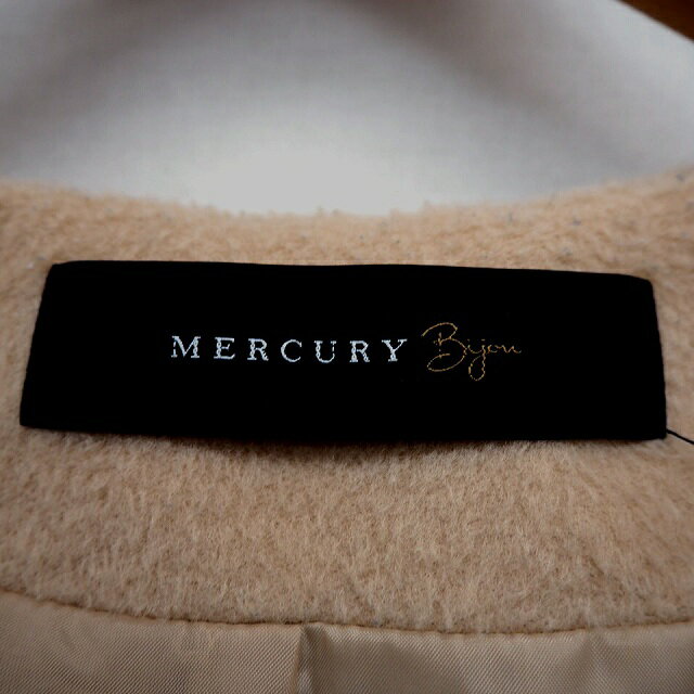 【中古】マーキュリービジュー Mercury Bijou コート アウター フード ミディ丈 無地 シンプル F キャメル 茶 /HT8 レディース 【ベクトル 古着】 211117