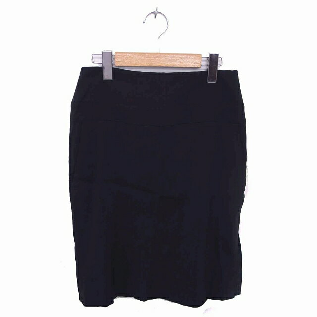 【中古】セオリー theory theyskens スカート タイト ひざ丈 サイドジップ 無地 シンプル ウール混 0 黒 ブラック /TT20 レディース 【ベクトル 古着】 211127