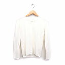 【中古】アズールバイマウジー AZUL by moussy ニット セーター Vネック 長袖 無地 シンプル S アイボリー 白 /HT28 レディース 【ベク...