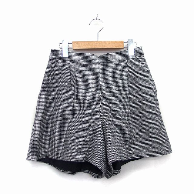 【中古】ミッシュマッシュ MISCH MASCH パンツ ボトムス キュロット ショート ウール混 総柄 タック リ..