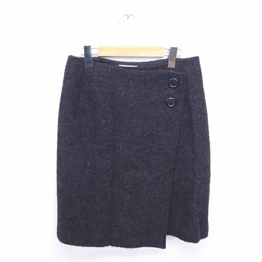 【中古】ヒューマンウーマン HUMAN WOMAN タイト ラップ 巻き スカート ひざ丈 ウール混 アルパカ混 M 黒 ブラック /TT26 レディース 【ベクトル 古着】 220305 【中古】ヒューマンウーマン HUMAN WOMAN タイト ラップ 巻き スカート ひざ丈 ウール混 アルパカ混 M 黒 ブラック /TT26 レディース 【ベクトル 古着】 220305