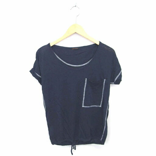 【中古】バンヤードストーム BARNYARDSTORM Tシャツ カットソー 丸首 ロールアップ 麻 リネン 半袖 0 ネイビー 紺 /TT8 レディース 【ベクトル 古着】 220418 【中古】バンヤードストーム BARNYARDSTORM Tシャツ カットソー 丸首 ロールアップ 麻 リネン 半袖 0 ネイビー 紺 /TT8 レディース 【ベクトル 古着】 220418