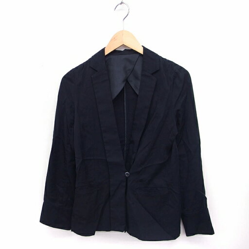 【中古】パンソー Pinceau テーラード ジャケット アウター 無地 シンプル 38 ブラック 黒 /FT24 レディース 【ベクトル 古着】 220601 【中古】パンソー Pinceau テーラード ジャケット アウター 無地 シンプル 38 ブラック 黒 /FT24 レディース 【ベクトル 古着】 220601