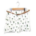 【中古】ザラ ベーシック ZARA BASIC キュロット パンツ ショート ジップフライ ヤシの木柄 ベルト XS ホワイト 白 /TT48 レディース 【ベ...